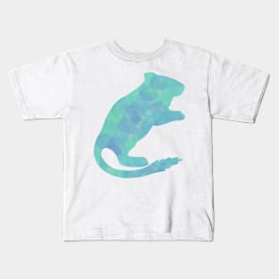 Teal watercolour gerbil Kids T-Shirt